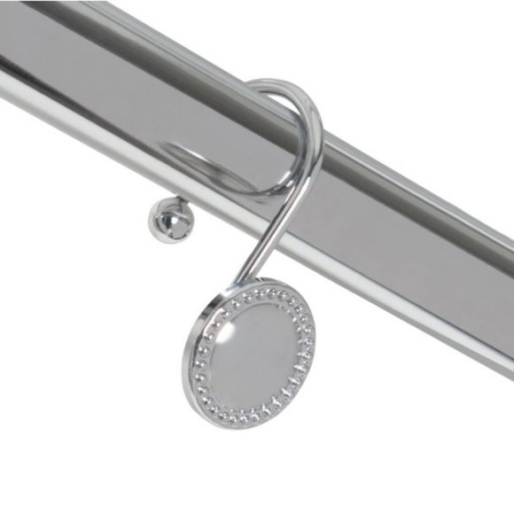 Better Homes & Gardens Chrome Beaded Shower Hooks - Picture 1 of 2